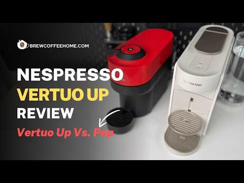 Nespresso Vertuo Up Coffee and Espresso Maker by DeLonghi, White with Aeroccino Milk Frother and Capsules video review thumbnail