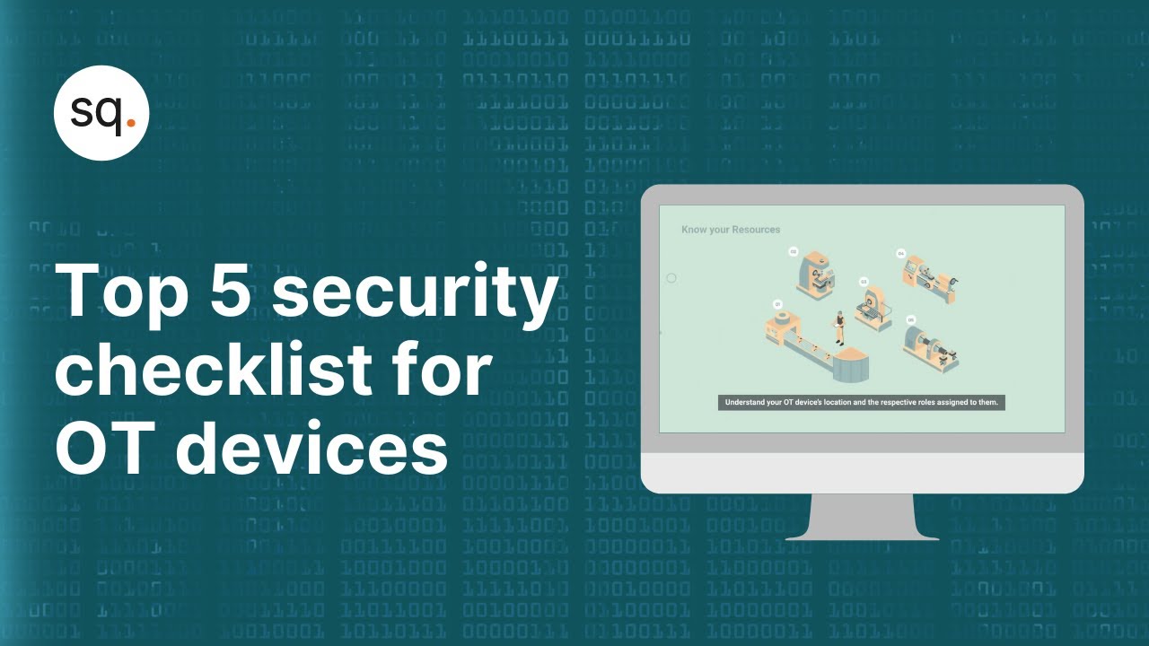 Top 5 security checklist for OT devices | Operational technology | Cyber security awareness training