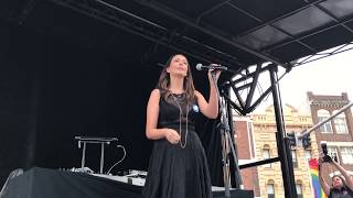 Ricki-Lee Performs at Post Your Yes Street Party