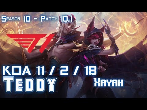 T1 Teddy XAYAH vs KAI'SA ADC - Patch 10.1 KR Ranked