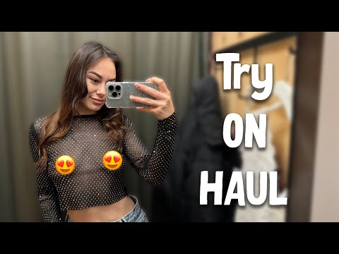 [4K] Try on Haul with Sara | Transparent Clothes