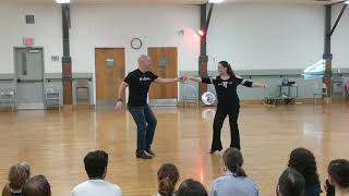Robert Royston and Marta Canfield lead/follow demo at Watkins Glen Intensive