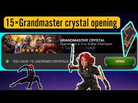 15× Grandmaster crystal opening - Marvel Contest of champions