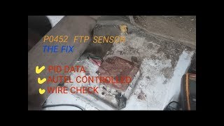 P0452 FUEL TANK PRESSURE SENSOR DIAG/FIX/DATA