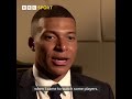 Mbape stay at PSG because of.. BBC Sport interview #Hallaa Mbape!
