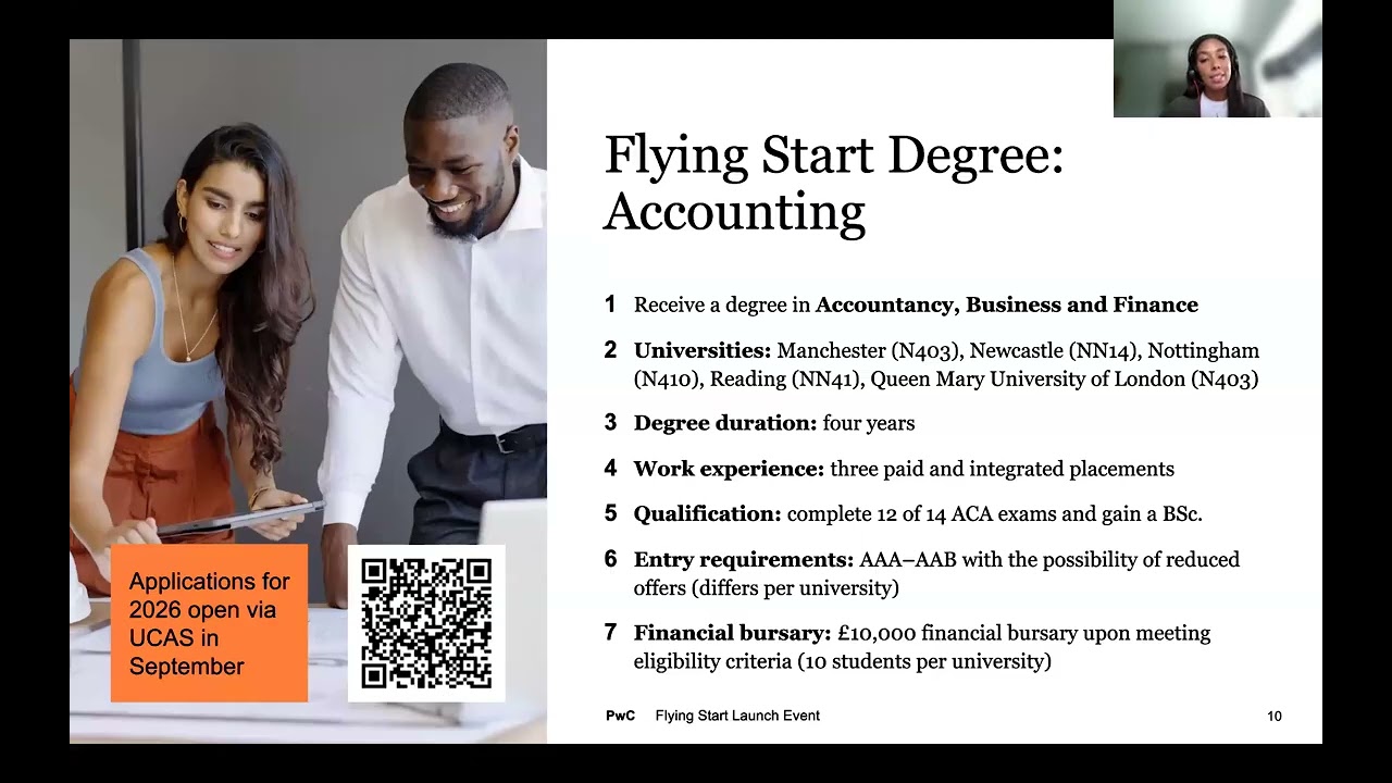 Insight to PwC - Flying Start Degree Programmes