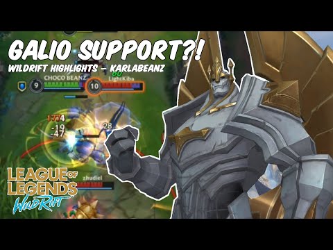 GALIO SUPPORT?! | Best Galio Gameplay | League of Legends: WildRift – Game Highlights