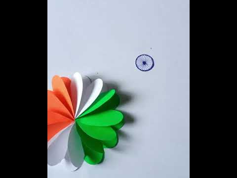 Independence Day Craft Ideas | Tricolor Indian Badge  #15August #independenceday #craft  #papercraft