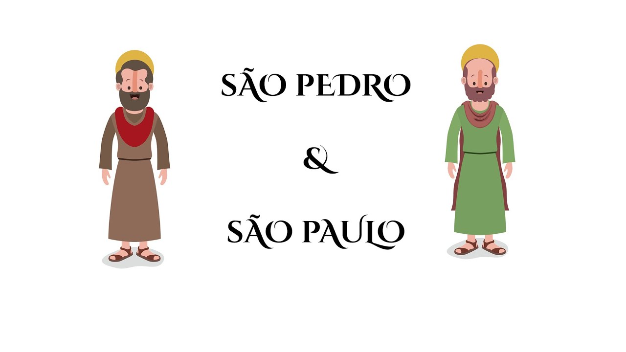 SÃO PEDRO E SÃO PAULO | DESENHOS BÍBLICOS | CATEQUESE