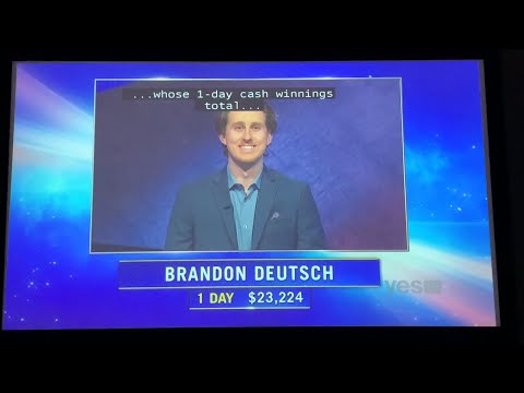 Jeopardy, intro - Brandon Deutsch Day 2 (4/6/21)