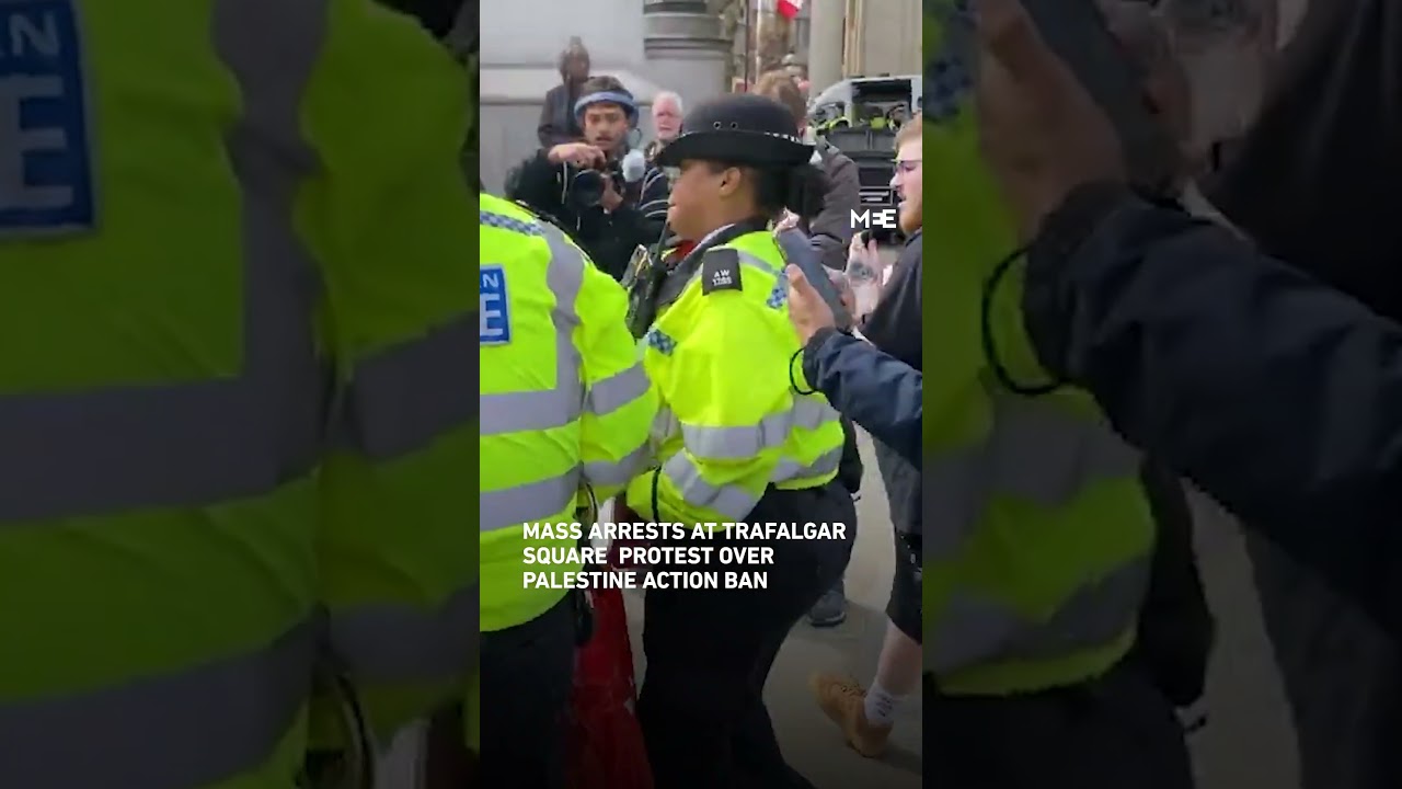 Mass arrests at Trafalgar Square over Palestine Action ban