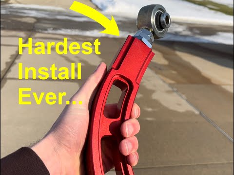 This was the HARDEST INSTALL EVER | 10th Gen Civic Si camber arm install |