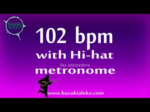 102 bpm metronome with Hi-hat - Andante