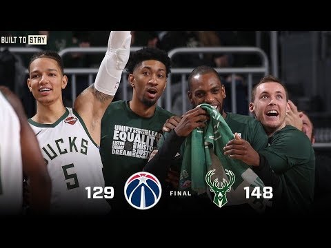 Game Highlights: Bucks 148 - Wizards 129 | 2.6.19