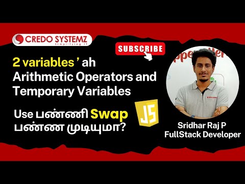 Javascript For Beginners Swap 2 Variables Arithmetic Operators Variable Javascript Day 8