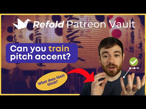 How do you train pitch accent? - Patreon Livestream Archive - December 18th, 2020