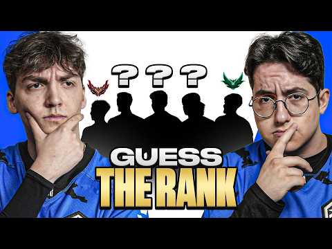 PRO GAMERS GUESS THE RANK | League of Legends edition