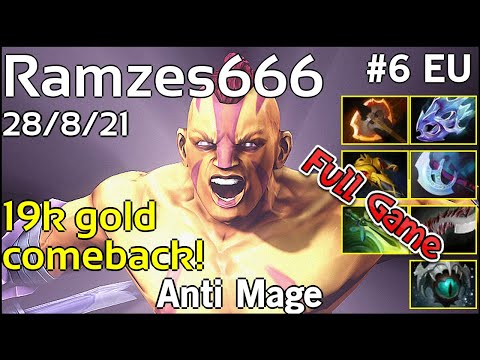 Ramzes666  Anti Mage - Dota 2 Full Game 7.18