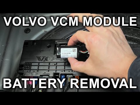 Ausbau und Einbau der Batterie des Volvo VCM-Moduls! S60, S90, V60, V90, XC40, C40, XC66, XC90.