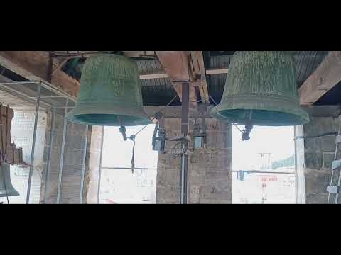 Toque de misa diaria y volteo de Ángelus del campanillo en la parroquia de San Gil Abad, Burgos