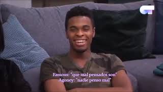 La Reacciones de Famous (ganador de OT 2018) ante la visita de Agoney (parte 2 de 2) 23-11-18