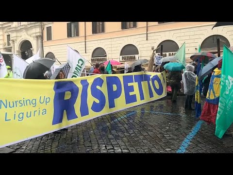 Streik im Gesundheitswesen: Die "vergessenen Helden" Italiens fordern Respekt