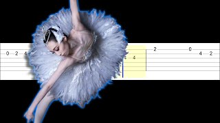 Swan Lake, Tchaikovsky - Dance of the Little Swans (Easy Guitar Tabs Tutorial)
