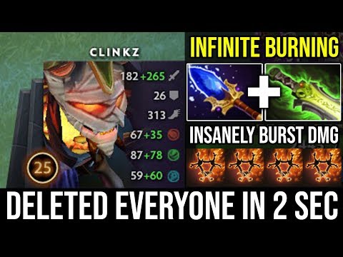 [Clinkz] How to Destroy Everyone in Just 2 Seconds with Scepter + Shotgun | Insane Burst DMG 22Kills