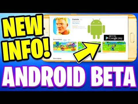 FORTNITE MOBILE ANDROID BETA RELEASE DATE TOMORROW!? Video