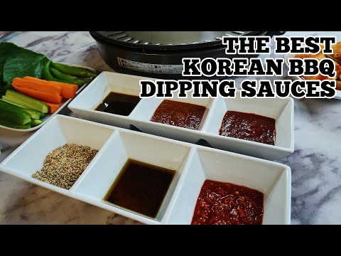 The Best Korean BBQ Dipping Sauces | 6 EASY Korean BBQ sauce recipes | 고기집에서 먹는 6가지 소스 | KBBQ SERIES