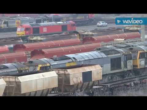 No. 18 Toton Sidings 31st January'19. Storage of Class 60s