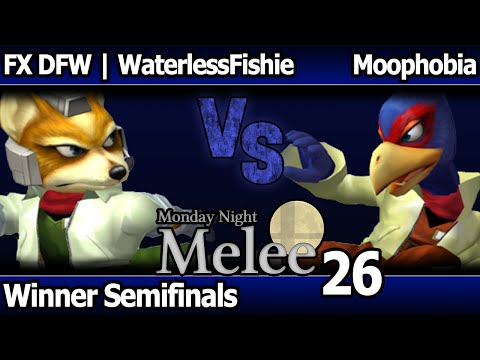MNM 26 Melee - FX DFW | WaterlessFishie (Fox) vs Moophobia (Falco) - Winners Bracket
