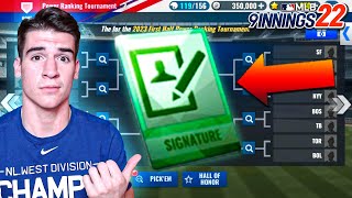 SIG CHANGE TICKET IS BACK NEW Power Ranking Tournament Update! - MLB 9 Innings 22