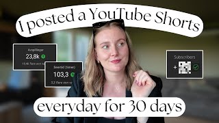 I tried YouTube Shorts for 30 days straight (realistic result for small creator)