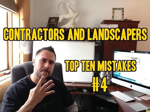 Top Ten Mistakes Contractors and Landscapers Make #4 Sales Training