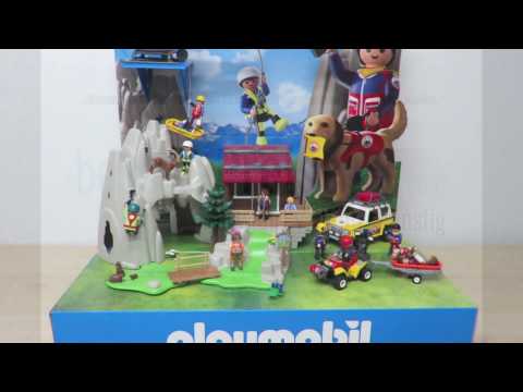 PLAYMOBIL Bergrettung mit Berghütte und Rettungskelikopter von www.besserePreise.com