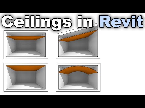 Ceilings in Revit Tutorial (Sloped Ceiling, Arc Ceiling, Floor Integrated Ceiling...)