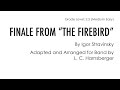 Finale from The Firebird for Band Grade 2.5 arr L. C. Harnsberger