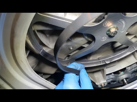 How to replace the belt in your washing machine (Bosch).