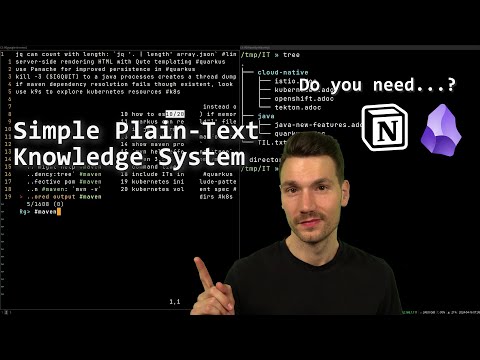 A Simple Plain Text Knowledge System