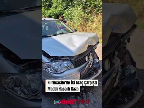 💥Bartın’da İki Araç Çarpıştı: Şans Eseri Yaralanan Olmadı #bartın #haber