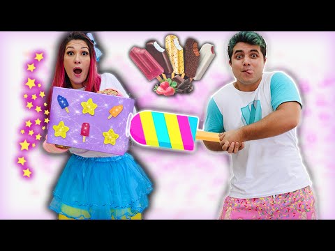 MALOUCOS FINGE BRINCAR DE VENDER SORVETE 4 - Maloucos Pretend Play Selling Ice Cream