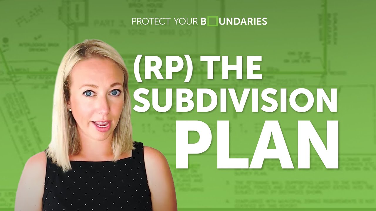 (RP) - The Subdivision Plan