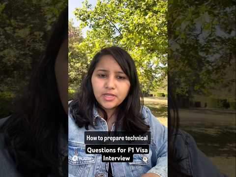 How do I prepare for technical questions in an F1 visa interview?