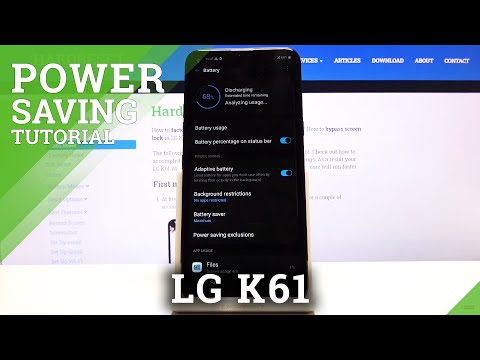 How to Enable Power Saving Mode in LG K61 - Save Battery