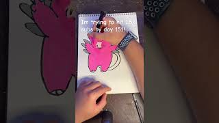 Drawing Clefable! Day 36/151 of drawing all of the original 151 Pokemon! #pokemon #pokemoncards