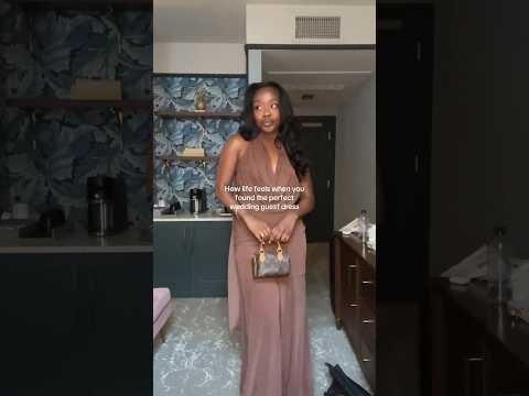 Braun auf Braun auf Braun ist 🤌🏾🤌🏾#Hochzeit #Hochzeitsgastkleid #Hochzeitsgastoutfit #Frühlingsho...