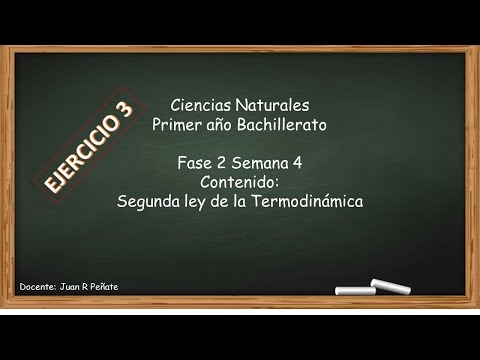 PRIMER AÑO F2 S4 SEGUNDA LEY DE LA TERMODINÁMICA 6 EJERCICIO 3