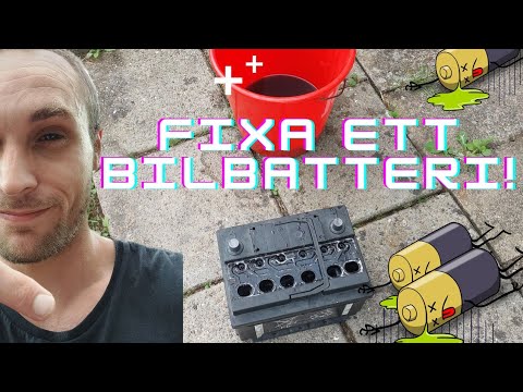 Rengöra/Spola Battericeller I Ett Blysyra Bilbatteri Som Är Djupt Urladdat|Går Batteriet Att Rädda?
