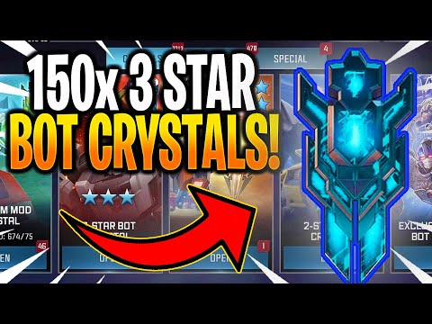 *NEW* 150x 3 STAR BOT CRYSTAL OPENING! - Transformers: Forged To Fight